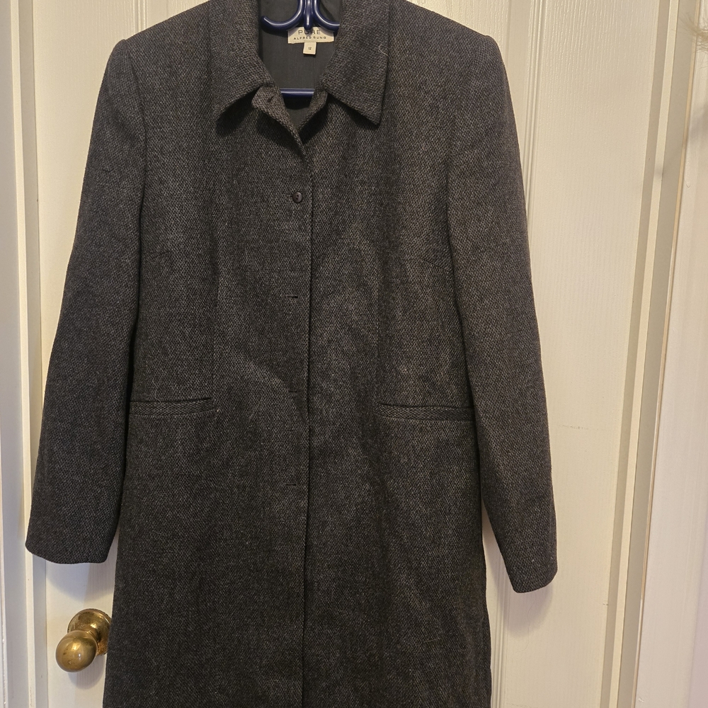 ALFRED SUNG Charcoal Gray Women's Coat